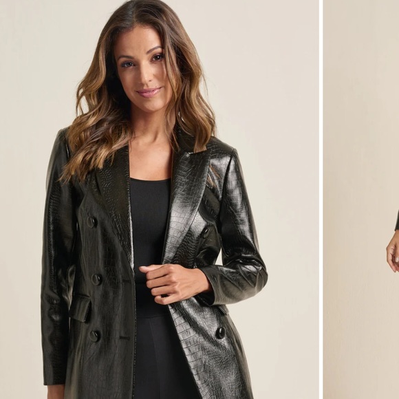 Brand new VENUS size xl Black faux leather jacket - Picture 9 of 10